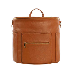 High Luxury Eco-Friendly PU Leather <b>Nappy</b> Backpack Solid Custom Baby Diaper <b>Storage</b> Must-Have Accessory for Mummy Maternity - Product Image 5