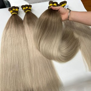 COLORES RUSOS ESLAVOS PELO DE CALIDAD PREMIUM EXTENSIONES DE CABELLO HUMANO RUSO RECTO NATURAL MEJOR VENTA - Product Image 4