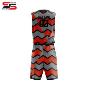 Maillot et short de basket-ball personnalisés par sublimation et logo Nouveaux uniformes de basket-ball confortables et respirants pour hommes - Product Image 2