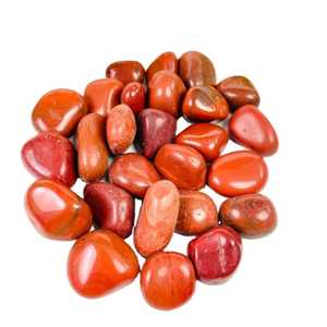 หินแจสเปอร์สีแดงขัดเงาตามธรรมชาติหินคริสตัลบำบัดหินเรกิสำหรับนำโชคและความรักตามหลักฮวงจุ้ย - Product Image 1