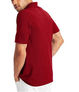 Polo T-shirt pour homme de haute qualité, respirant, manches courtes, uni, couleur marron, pour le sport, le golf, les vêtements de polo - Product Image 3