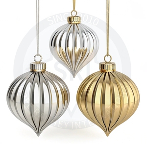 ชุดเครื่องประดับโลหะหรูหราและเป็นมิตรต่อสิ่งแวดล้อมของตกแต่งคริสต์มาสชุดเครื่องประดับสำหรับการเฉลิมฉลองเทศกาลคริสต์มาส - Product Image 1