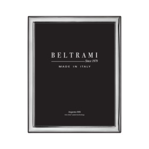 Cadre photo en bois plaqué argent Beltrami avec impression en relief 1 couleur, rectangulaire, durable, fabriqué en Italie - Product Image 1