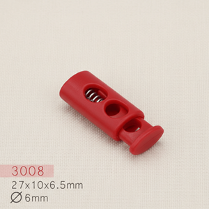 Verrou de cordon en plastique ABS sans nickel, à trou simple ou double, avec ressort, type XB-52, vente en gros d'usine, personnalisation acceptée #   Cordon de serrage - Product Image 6