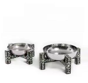 Cuencos redondos de madreperla altamente decorativos para servir, ensaladeras de mesa ecológicas, colecciones impresionantes - Product Image 2