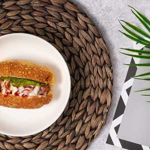 New Top Natural Round Woven <b>Dining</b> <b>Table</b> Decor Wicker <b>Placemat</b> Style Water Hyacinth <b>Placemats</b> <b>Placemats</b> From Vietnam - Product Image 2