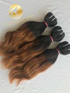 Nouveau Top meilleure qualité Ombre ondulé 14 "épais faisceaux de densité en gros brut cuticule alignée vierge vendeurs humains vison cheveux brésiliens - Product Image 6