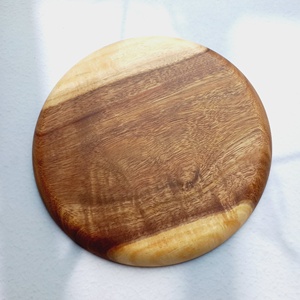 Meilleures ventes en gros, vaisselle de restaurant, vaisselle en bois peinte à la main, écologique, style campagnard, plats de service pour le dîner, assiettes, Vietnam Hanoï - Product Image 4