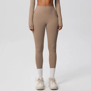 Mallas XL personalizadas para mujer, superventas, talla grande, suministro ODM, impresión por sublimación, cintura elástica, pantalones para niñas, lo último en color sólido - Product Image 4