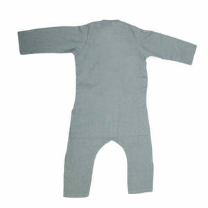 Boys Embroidered Shalwar Suit - Steel <b>Blue</b> - Product Image 5