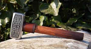 ค้อนไวกิ้งทำมือจาก Steel Craft International ด้ามไม้ฮิคโครี่แอช  ใช้สำหรับตอกตะปู  รับผลิตแบบ OEM - Product Image 6