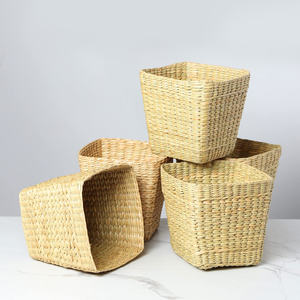 Macetas Decorativas de Jardín en Venta, Macetas Tejidas a Mano con Jacinto de Agua, Macetas de Mimbre Natural - Product Image 6