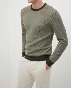 Pull-over en tricot épais à col haut pour hommes, coupe ample, chaud, hiver, couche intérieure, tricots avec logo personnalisé - Product Image 3