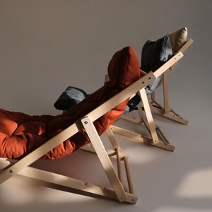 Silla Plegable Aira, Silla Reclinable Tipo Chaise Longue con Cojín Suave, Ángulo Ajustable, Asiento de Descanso para Sala de Estar - Product Image 5