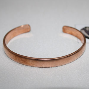 Bracelet manchette en cuivre personnalisé, Bracelet en cuivre gravé personnalisé, bijoux artificiels magnétiques de traditionnel - Product Image 1