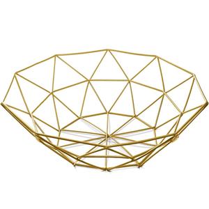 Bol de service noir de conception abstraite en cage de fil métallique pour les hôtels, fournisseur en vrac de vaisselle en métal personnalisé pour les organisateurs d'événements - Product Image 4