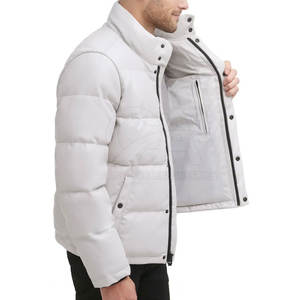 Chaqueta de burbujas reversible de alta calidad para hombre, chaqueta ligera de lana de invierno, talla XL, chaqueta baja MOQ para hombre, chaqueta de hombre de calle alta - Product Image 5