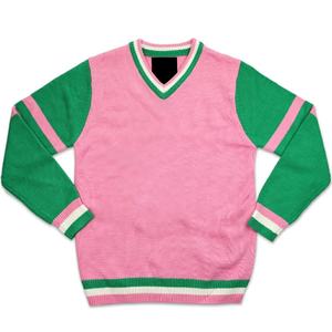 Sororities Casual <b>Cardigan</b> Long Knitting bottom sweater <b>cardigan</b> women's <b>knitted</b> <b>Cardigan</b> with custom embroidery - Product Image 1