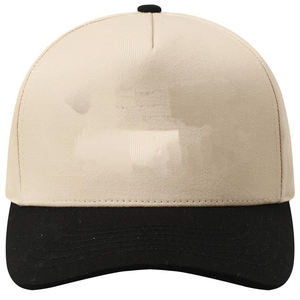 Casquettes de sport bicolores à 5 panneaux Casquettes de camionneur Basic Blank Classic Custom Logo 3D Embroidery 100% Cotton Denim 6-Panel Casquettes de baseball - Product Image 3