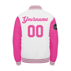 Chaqueta Varsity personalizada de primera calidad para marcas, Mangas de cuero, cuerpo de lana con bordado para campañas promocionales - Product Image 3