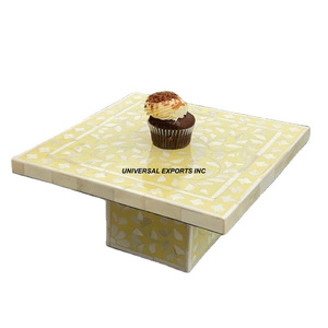 Customized Finished Wooden <b>Cake</b> <b>Stand</b> <b>Two</b> <b>Tier</b> Handmade Designer Chocolate <b>Stand</b> Hot Selling Luxury Wood Chocolate <b>Stand</b> - Product Image 4