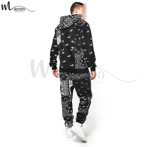 Fully Customized Made 2025 Black <b>White</b> Contrast Color With Hood New Arrival Unique Design Adult Outer Wear Winter <b>Tracksuits</b> - Product Image 2
