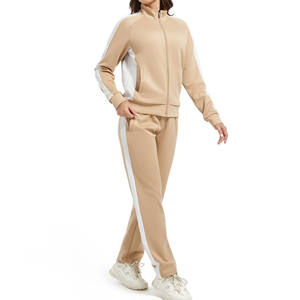 Wholesale Women Fashion 2 Pieces Streetwear <b>Hoodies</b> Sweatshirts Set Gym Fitness <b>Workout</b> Training Tracksuit For Women - Product Image 4