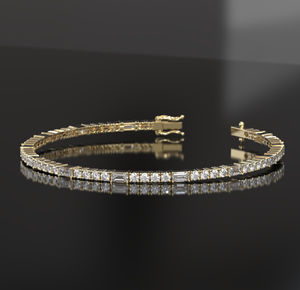 Elegante Brazalete de Diamantes de Moissanita para Mujer, Estilo Atemporal, Piedras Brillantes, Joya Perfecta para Todas las Ocasiones - Product Image 5
