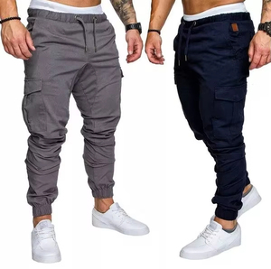 Pantalon cargo personnalisé pour hommes, en toile imperméable multi-poches, style délavé, uniforme pour les sports d'extérieur - Product Image 5