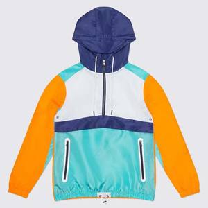 Ensembles courts pour hommes Veste coupe-vent d'hiver en nylon Vêtements de sport respirants Survêtement en nylon pour hommes Ensemble pour hommes de couleurs contrastées légères - Product Image 4