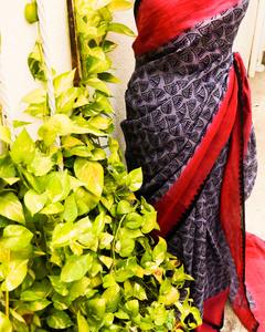 Sari de lino hecho a mano con diseño occidental de lujo tradicional de la India con Salwar de estilo paquistaní para bodas unisex - Product Image 4