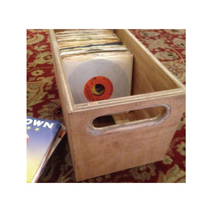 Caisse de <span class=keywords><strong>rangement</strong></span> et de présentation pour disques vinyles - Naturel - Product Image 4