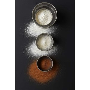 Stainless Steel Flour Sifter <b>Set</b>-3 Pcs Cocoa & Strainer Colander - Product Image 2