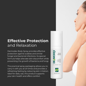 Spray Corporal Dermodex 150ml, Refrescante con Aceite de Árbol de Té, Ceramida, Ácido Hialurónico, Centella y Zinc, Hidratante, Ligero y de Rápida Absorción - Product Image 3