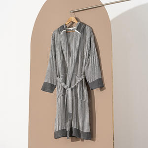 Peignoir en coton unisexe fabriqué en Turquie tissu respirant poids léger séchage rapide été toute l'année vêtements de nuit vêtements de salon - Product Image 6