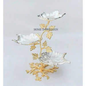 Bol à fruits fait main en acier inoxydable poli miroir fleur conception support en gros maison et cuisine bol décoratif - Product Image 6