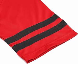 <b>Football</b> Jerseys for Men Adult Hip-Hop Hipster Shirt Practice Sports Uniform <b>Tops</b> <b>Black</b> Stripe-red Jersey - Product Image 4