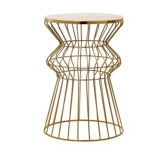 เก้าอี้เหล็กงานฝีมือ ตกแต่งสีทอง รูปทรงนางฟ้า เป็นมิตรกับสิ่งแวดล้อม สไตล์วินเทจ เหมาะสำหรับตกแต่งบ้าน ห้องนั่งเล่น ใช้เป็นออตโตมัน - Product Image 5