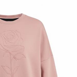 Sudaderas de Forro Polar para Mujer, Personalizadas con Logotipo Bordado, Color Rosa, Casuales, Ecológicas, Transpirables, para Invierno y Verano, para Actividades al Aire Libre - Product Image 6