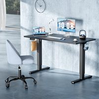 Table de travail moderne à hauteur réglable, bureau électrique assis-debout automatique, table électrique pour ordinateur à domicile, table électrique pour bureau