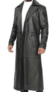 Chaqueta de Cuero de Oveja Negra Personalizada para Hombre, de Longitud Regular, con Cuello Alto Transpirable, Impermeable y Ecológica, con Logotipo Frontal - Product Image 4