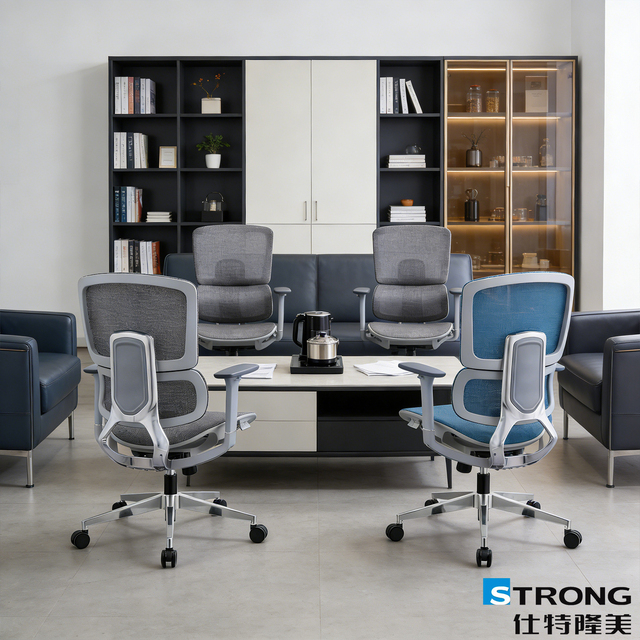 Sturdy and Durable Ergonomic Mesh Office Chair with Adjustable Lumbar Support Swivel Task Chair for Home and Office Use