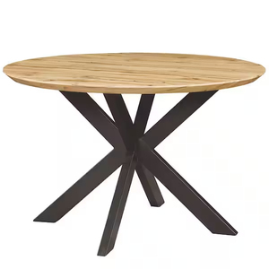 Mới rắn gỗ cổ điển Vòng bệ bàn ăn tự nhiên kết thúc 4 6 <span class=keywords><strong>8</strong></span> 10 chỗ ngồi đồ nội thất nhà hàng bàn ăn - Product Image 1