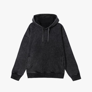 Automne hiver sweats à capuche teints à la cire pur coton 4000g sweats à capuche lourds lavé surdimensionné hommes pull à capuche pull - Product Image 6