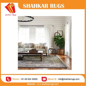 Meilleure vente de tapis modernes en laine indienne touffetés à la main OH-02 MH nouveau style d'ardoise tapis et ensembles pour usage domestique exportateur de gros - Product Image 3