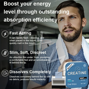 Tiras Finas de Creatina Disolubles de Diseño Personalizado, Suplemento Energético Oral en Tiras Finas, Mejora el Rendimiento Energético, Película Oral - Product Image 6