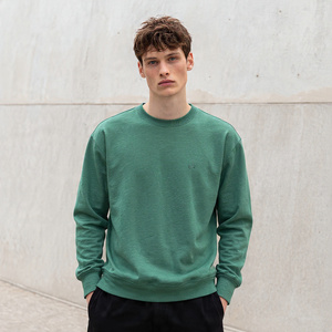 Drop Shoulder Sweatshirts Men Long Sleeve Crew Neck Sweatshirt Men's Winter 400 GSM Fleece Sweatshirts Mens - Product Image 5