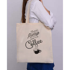Bolsas de Mano para Mujer con Diseño 'Siempre Hay Tiempo' para Cafetería - Product Image 4