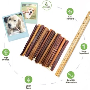 Precio al por mayor mejor calidad becerro costilla secado Buffalo Bully Stick perro hecho a mano comida orgánica Natural - Product Image 6