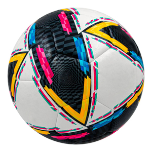 Football PU Leather Training Ball Size 5 Durable Machine Stitched Outdoor <b>Sports</b> Match Practice <b>Game</b> Ball - Product Image 3